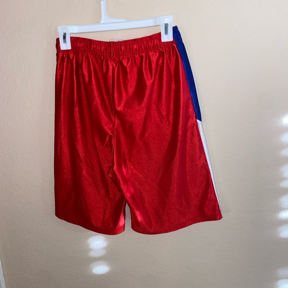 Wrestling street wear stretch shorts striped athletic fitness outdoor bottoms - Picture 4 of 9